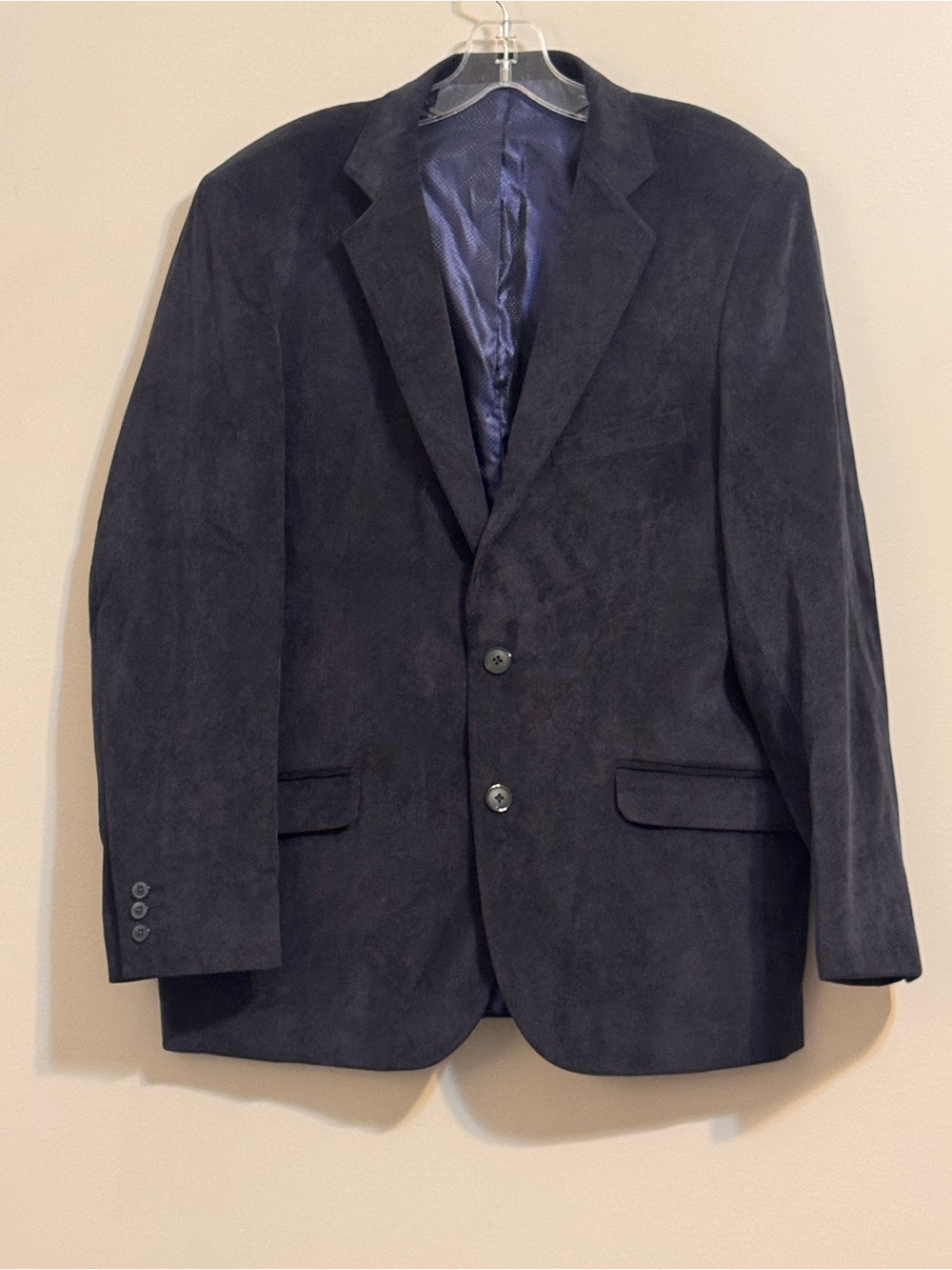 Roma Renato Masselli Men's Navy Corduroy Blazer Sport Coat 42R